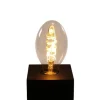 Ampoule filament spiralé, style vintage, ovale, dimmable