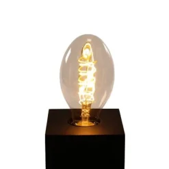 Ampoule filament spiralé, style vintage, ovale, dimmable