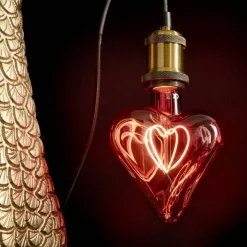 Ampoule LED coeur, rouge
