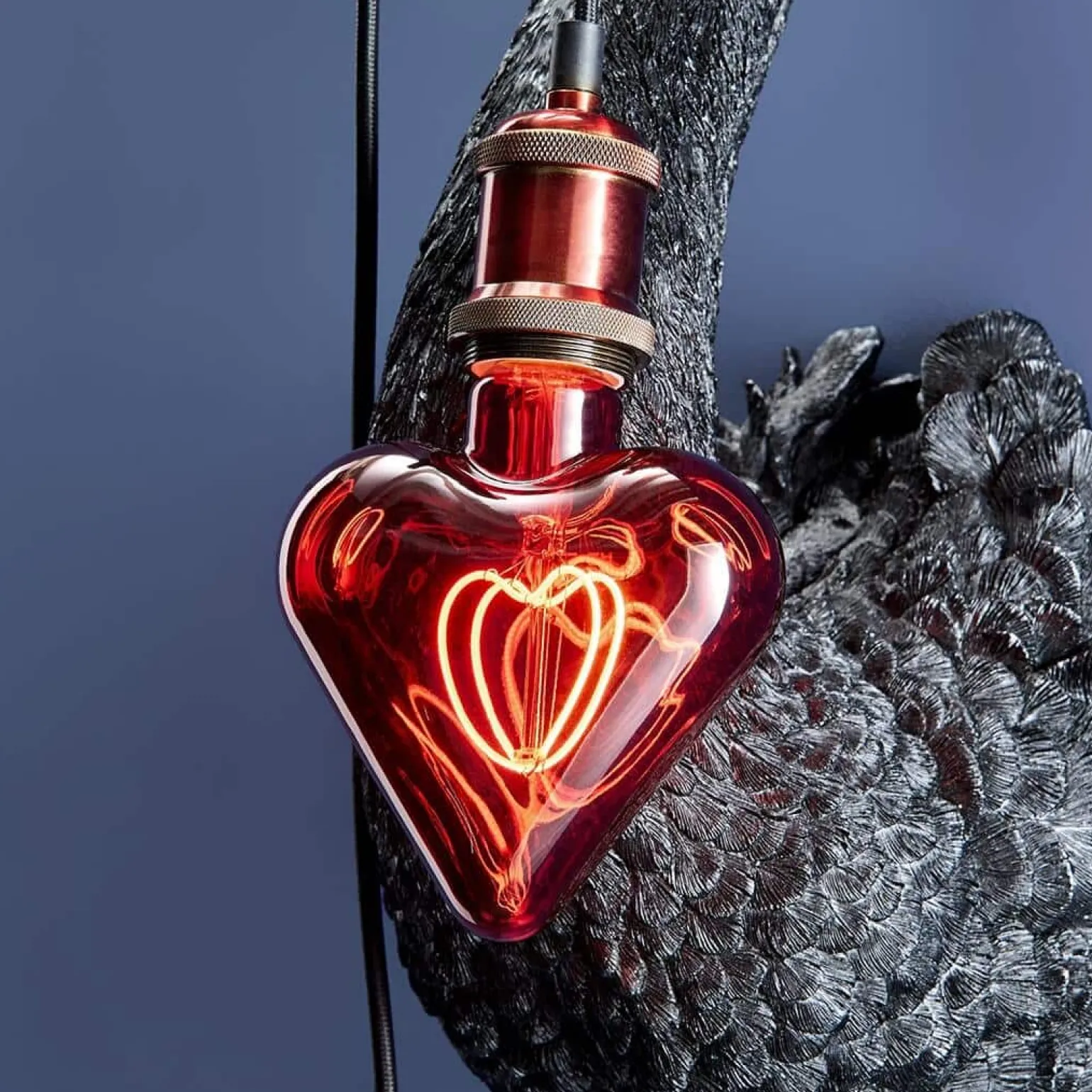 Ampoule LED coeur, rouge
