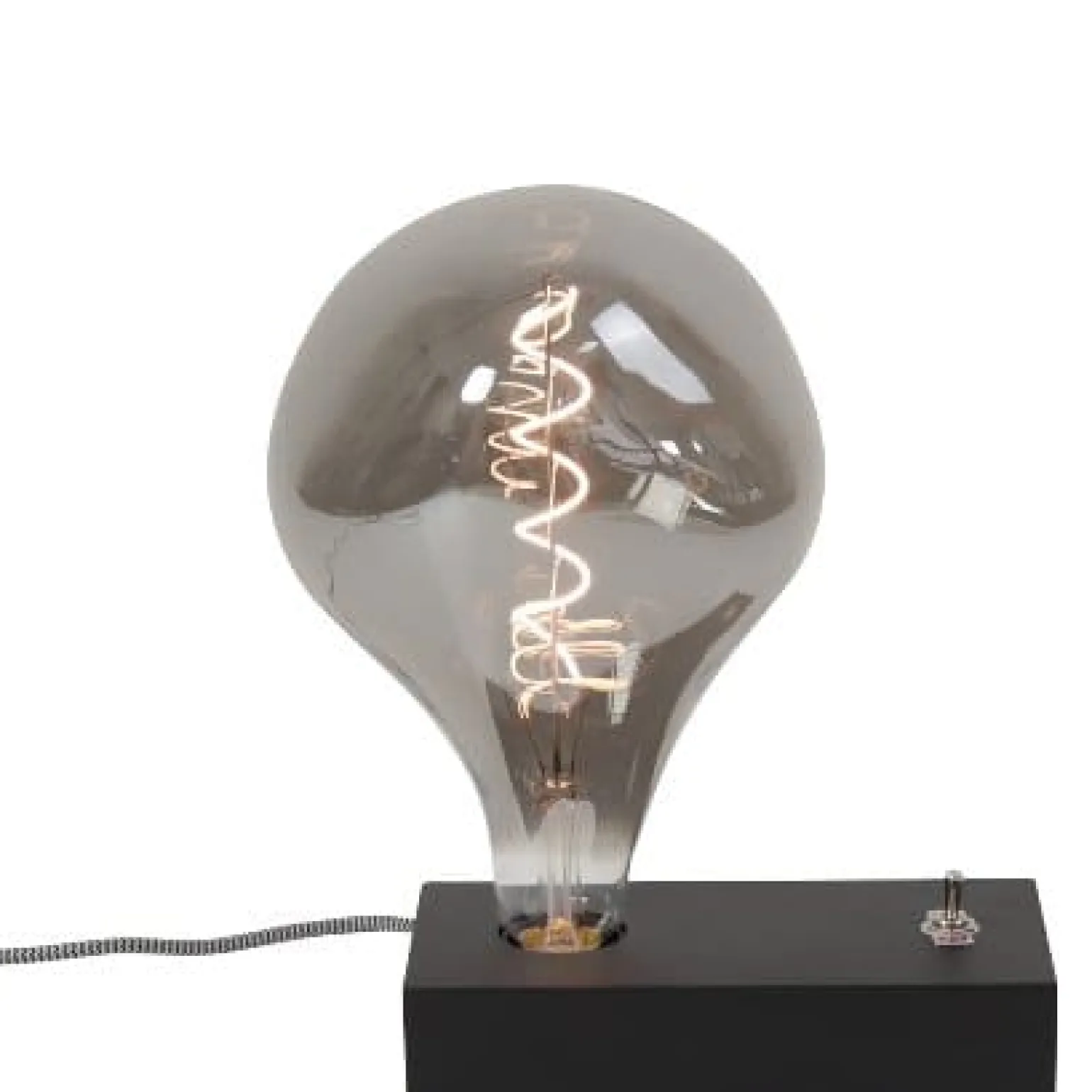 Ampoule LED Squeeze, finition fumée, dimmable
