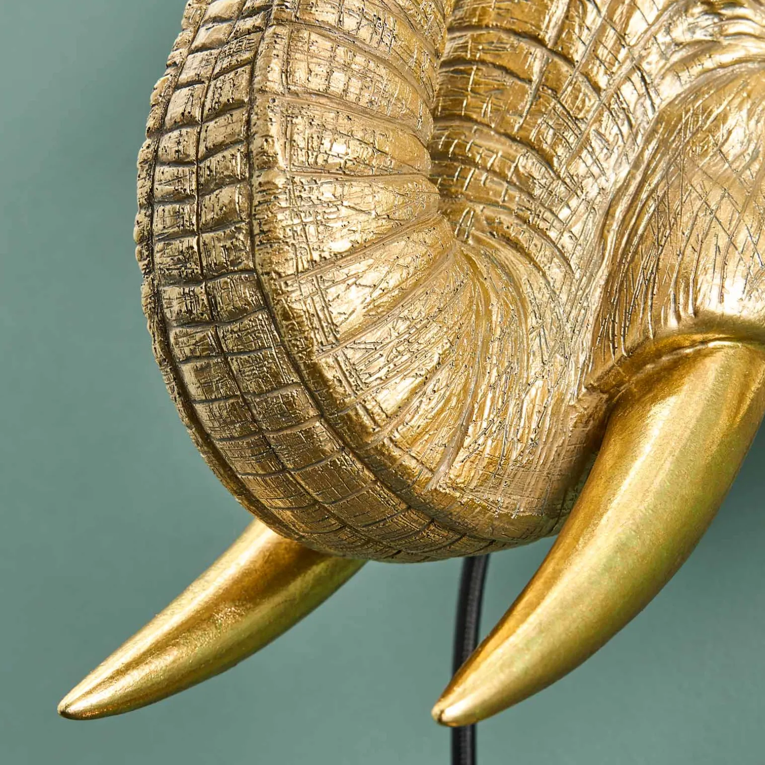 Applique éléphant Jumbo, or