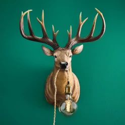 Applique murale cerf Harry, marron