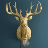 Applique Murale Cerf Harry, doré