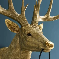 Applique Murale Cerf Harry, doré