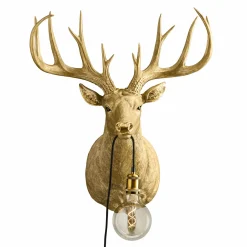 Applique Murale Cerf Harry, doré
