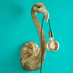 Applique murale Flamingo Tiffany, or