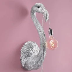 Applique murale Flamingo Tiffany, argent