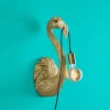Applique murale Flamingo Tiffany Junior, or, polyr_sine, 20,5x19x50 cm