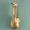Applique murale girafe Lucie, or