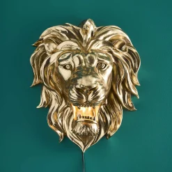 Applique murale lion King Lion, or