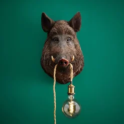 Applique sanglier / cochon Willy, marron