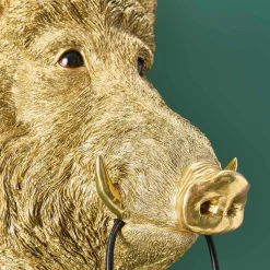 Applique sanglier / cochon Willy, or