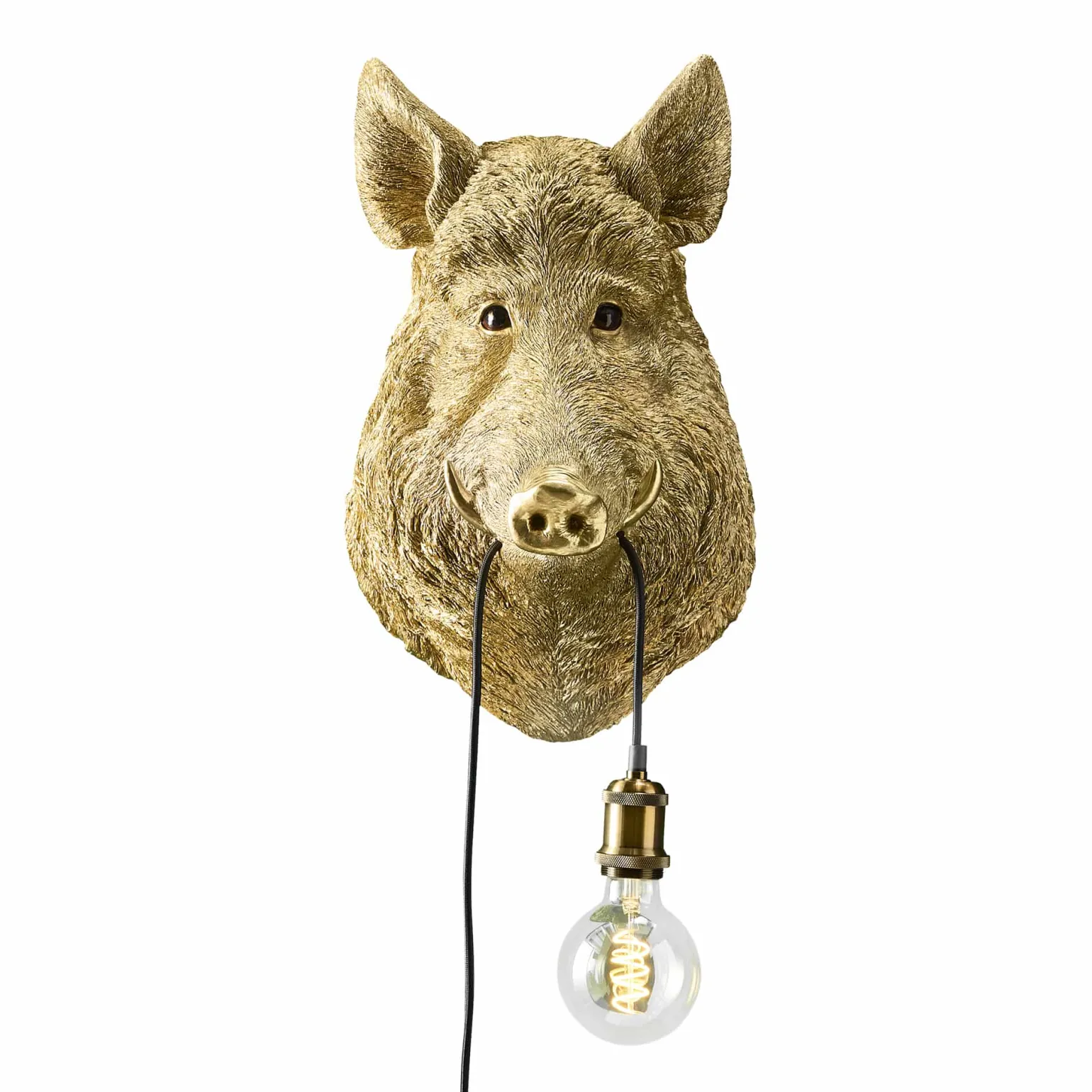 Applique sanglier / cochon Willy, or