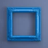 Cadre baroque, bleu