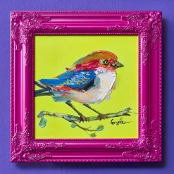 Cadre baroque, magenta