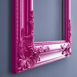 Cadre baroque, magenta