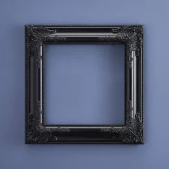 Cadre baroque, noir