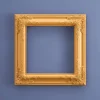 Cadre baroque, orange
