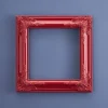 Cadre baroque, rouge