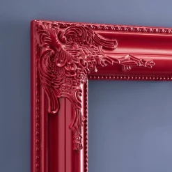 Cadre baroque, rouge