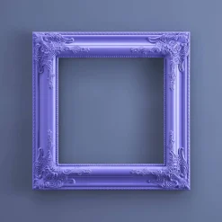 Cadre baroque, violet
