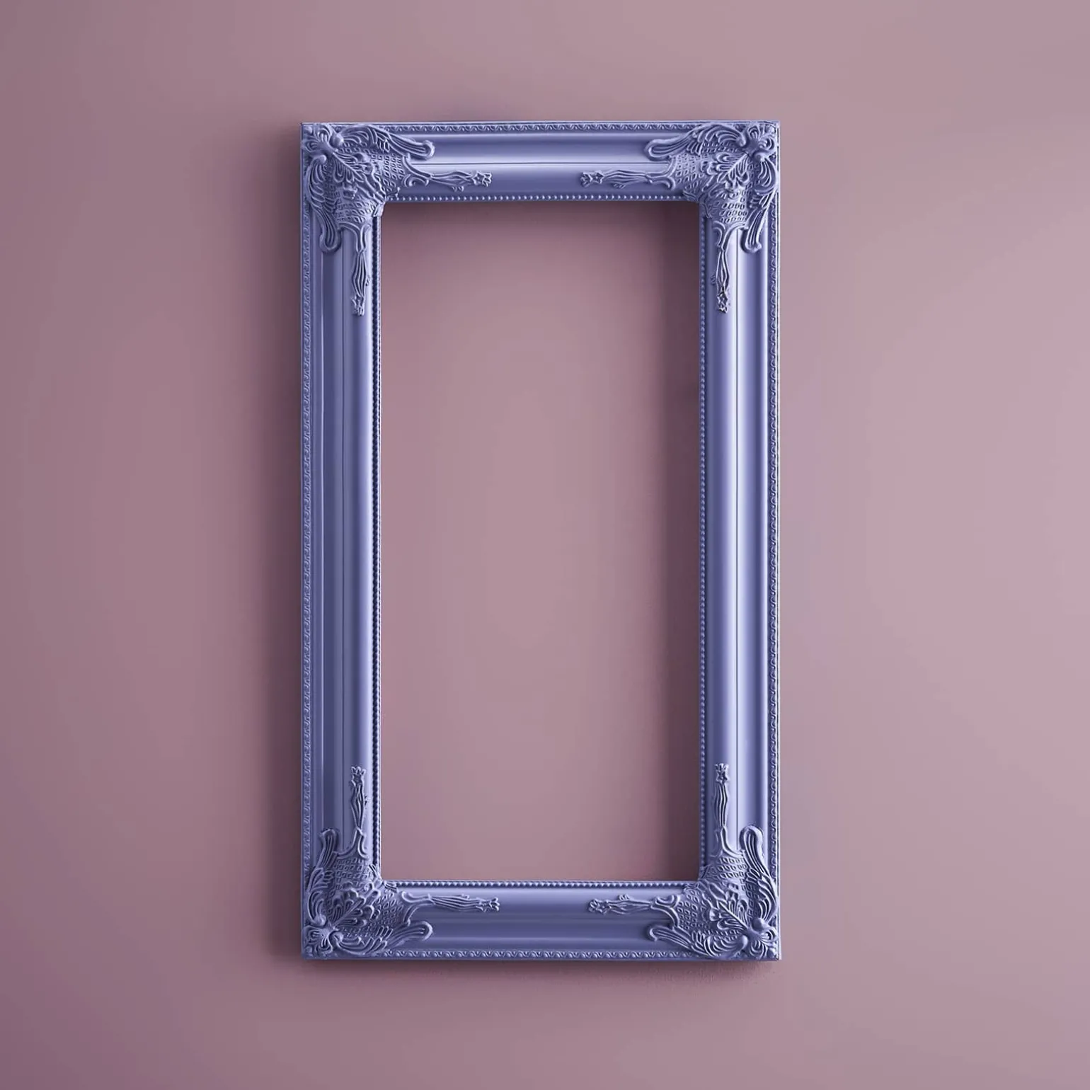 Cadre déco / cadre baroque, lilas