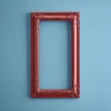 Cadre déco / cadre baroque, rouge, bois, 40x70 cm