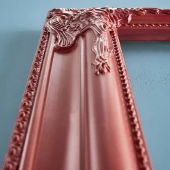 Cadre déco / cadre baroque, rouge, bois, 40x70 cm