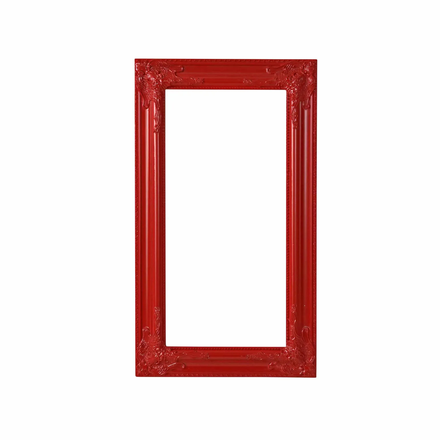 Cadre déco / cadre baroque, rouge, bois, 40x70 cm