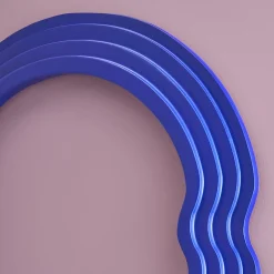 Cadre Waves, bleu