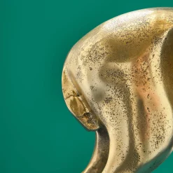 Chandelier cerf, or, aluminium, 62x31x42 cm