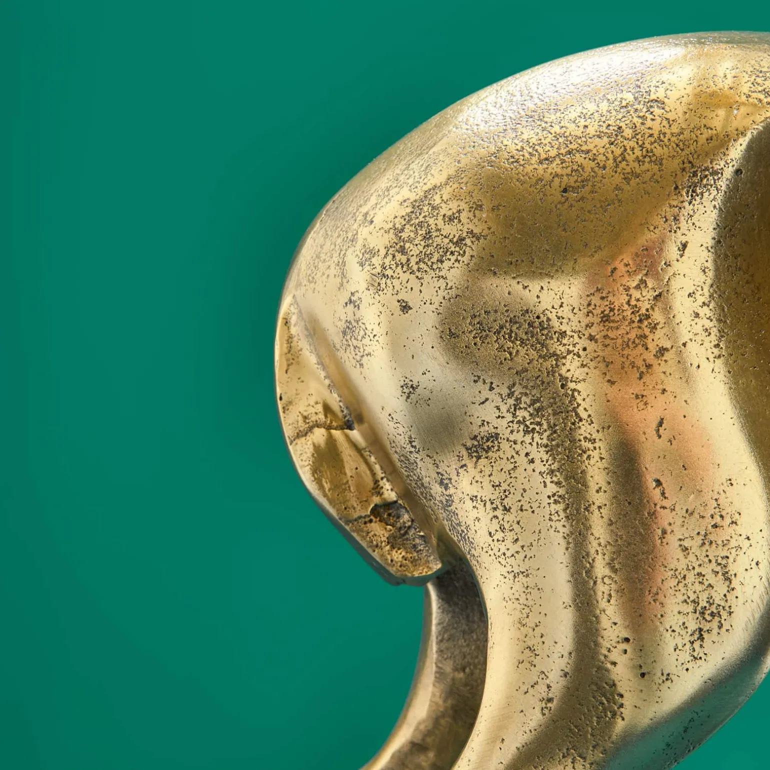 Chandelier cerf, or, aluminium, 62x31x42 cm