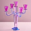 Chandelier Crystal, 5 branches, violet
