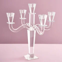 Chandelier Crystal, 5 branches, blanc