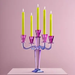 Chandelier Crystal, 5 branches, violet