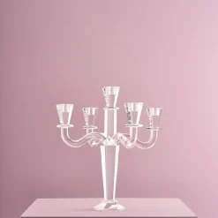 Chandelier Crystal, 5 branches, blanc