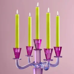 Chandelier Crystal, 5 branches, violet