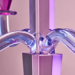 Chandelier Crystal, 5 branches, violet