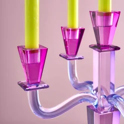 Chandelier Crystal, 5 branches, violet