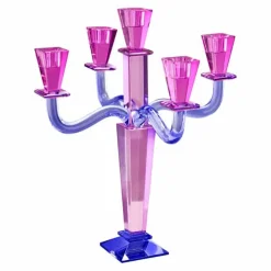 Chandelier Crystal, 5 branches, violet