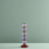 Chandelier Fancy Crystal, magenta, rond, verre