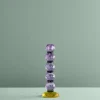 Chandelier Fancy Crystal, violet, rond, verre