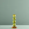 Chandelier Fancy Crystal, jaune, rond, verre