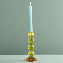 Chandelier Fancy Crystal, jaune, rond, verre