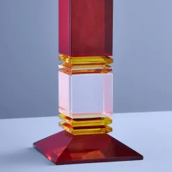 Chandelier Fancy Crystal, multicolore, carré, Verre