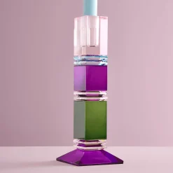 Chandelier Fancy Crystal, multicolore, carré, Verre