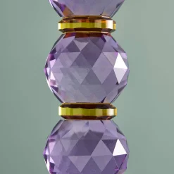 Chandelier Fancy Crystal, magenta, rond, verre