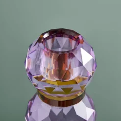 Chandelier Fancy Crystal, magenta, rond, verre