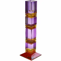 Chandelier Fancy Crystal, violet, carré, Verre